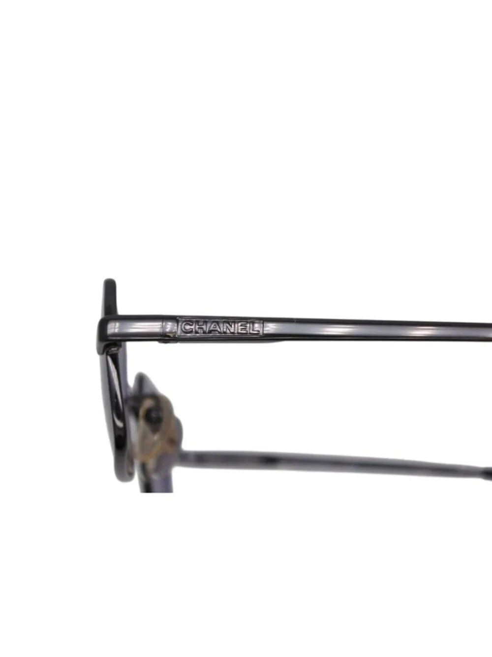 Chanel Square Sunglasses Eyewear 37 25 CC Logo Black